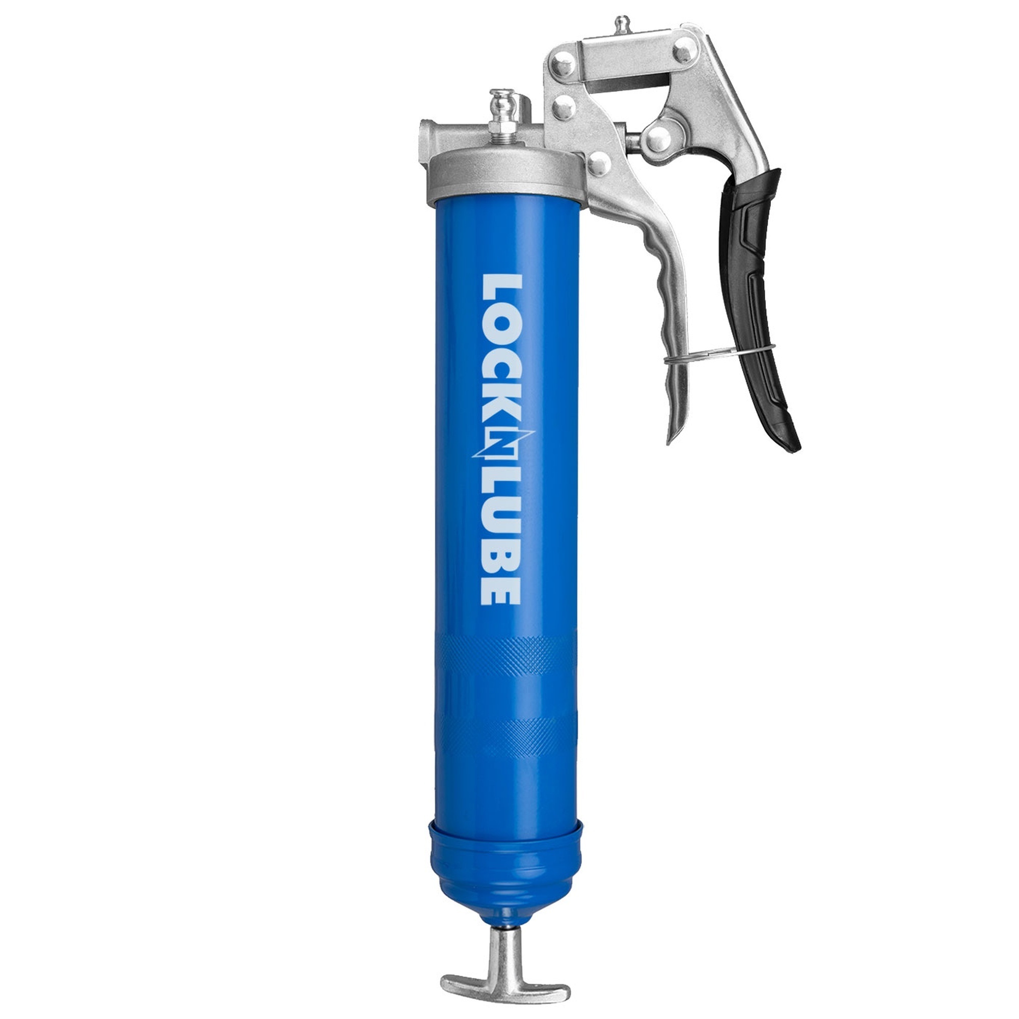 LockNLube Heavy-Duty Pistol Grip Grease Gun, Blue - Model LNL153-B